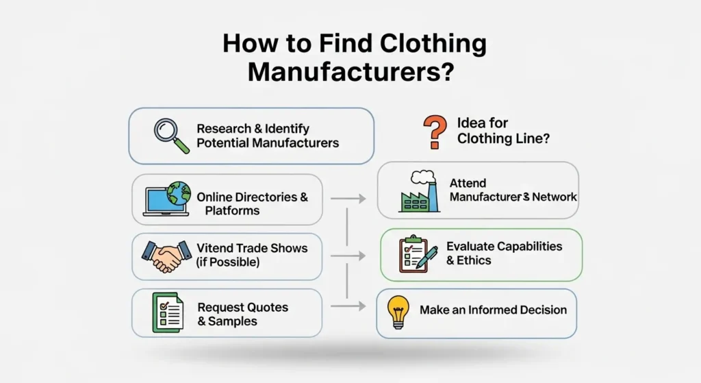 how to find clothing manufacturers guide