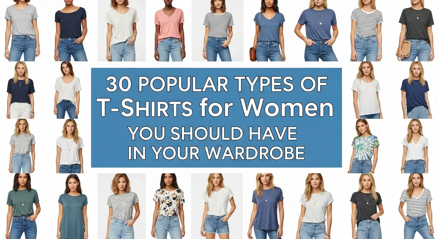 30 Popular Types of T-Shirts for Women You Should Have in Your Wardrobe