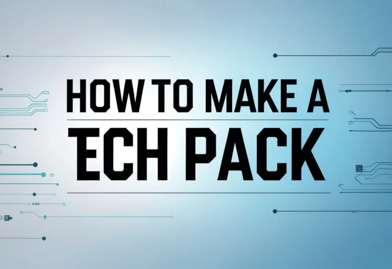 Master How To Make A Tech Pack