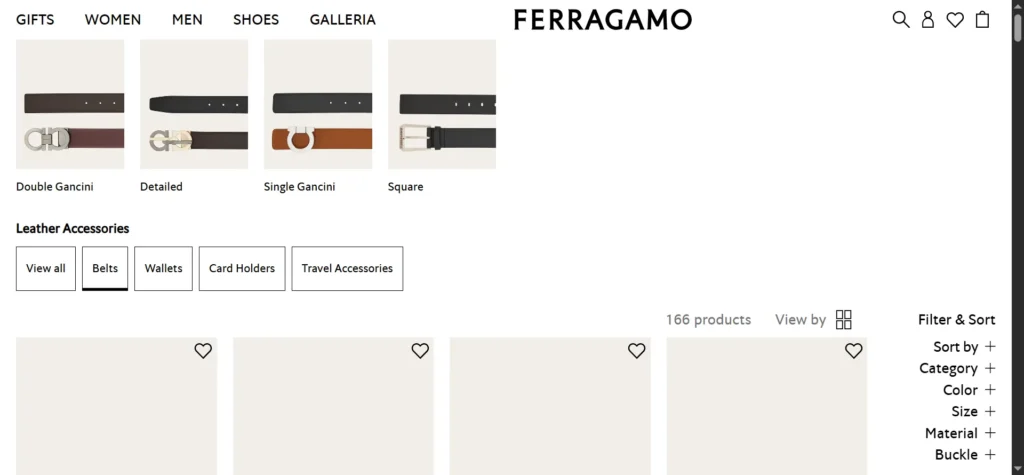 Salvatore Ferragamo Belts
