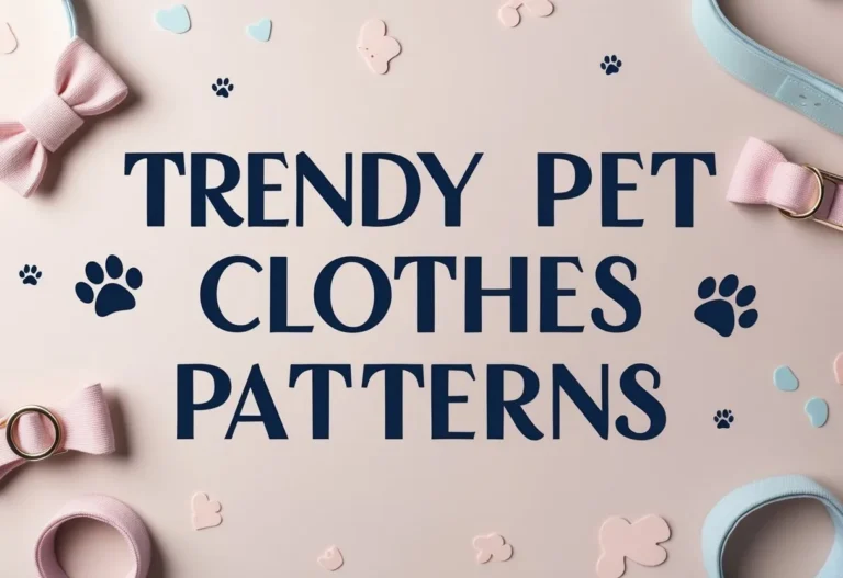 Trendy Pet Clothes Patterns Design