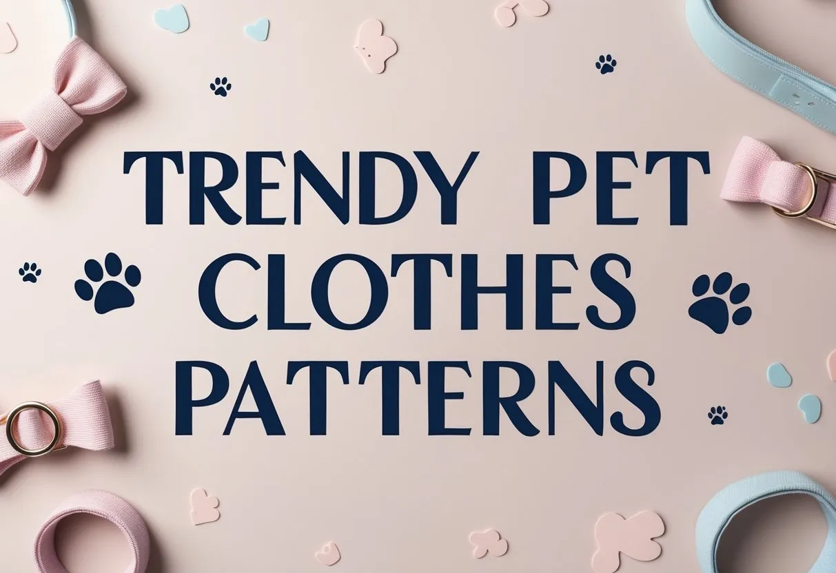 Trendy Pet Clothes Patterns Design