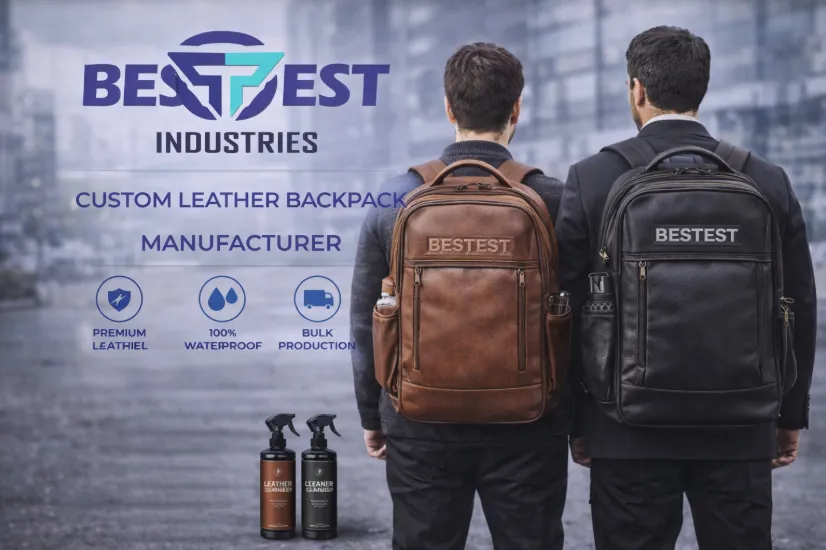 Bestest Industry cUSTOM leather backpack manufacturer