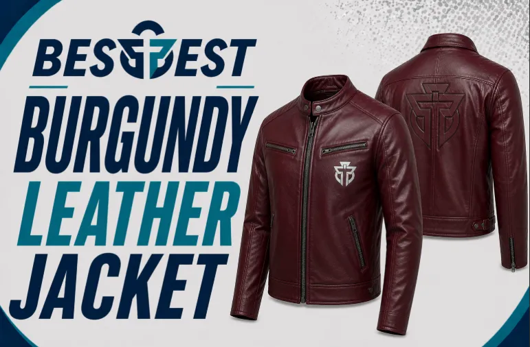 Bestest Industry burgundy leather jacke Manufacturer