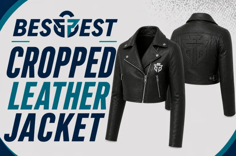 Bestest Industry cropped leather jacket Manufacturer